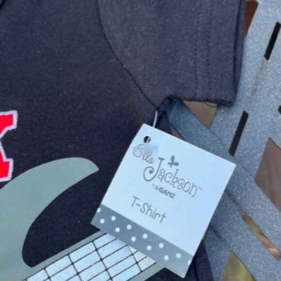 Ella Jackson GANZ Size 6-12 Months Boy's Black I Rock T-Shirt - Guitar - Picture 2 of 6